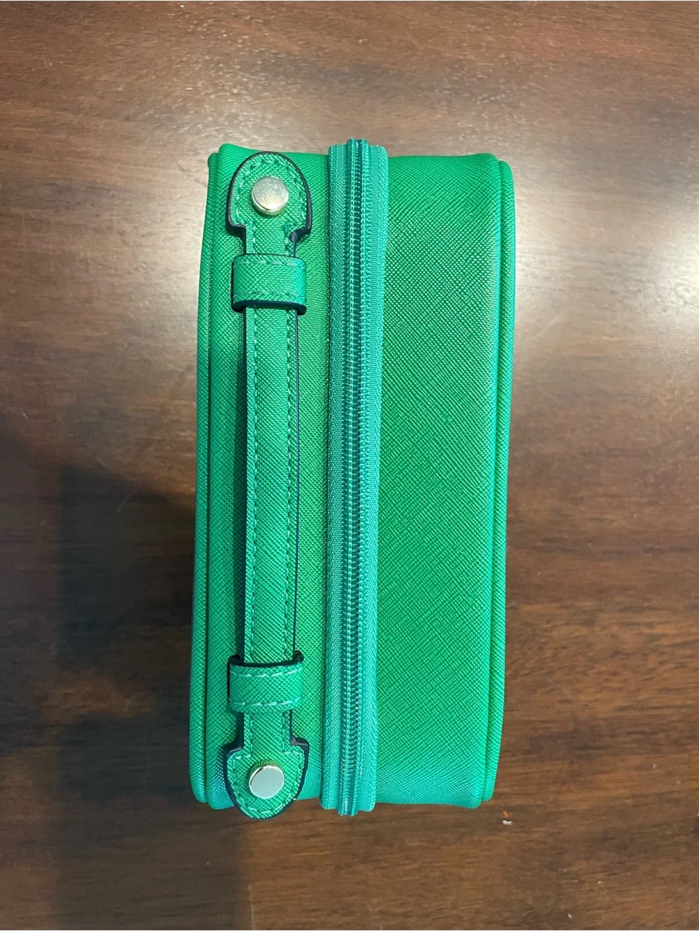 Calpak Small Clear Cosmetics Case in Green